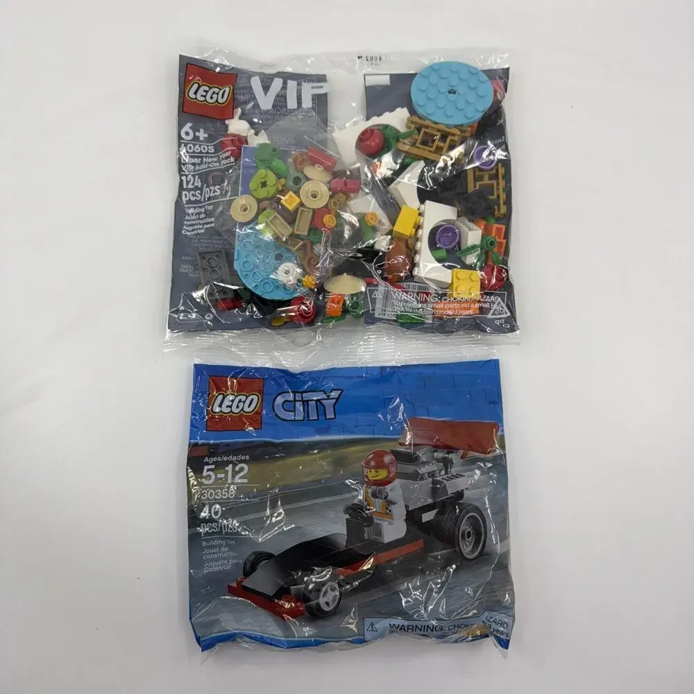 LEGO 40605 Lunar New Year VIP Add-On Pack & 30358 City Dragster Polybag Lot NIB